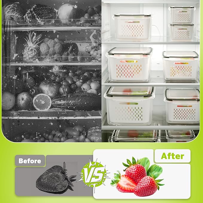 HOMETALL 8 Pack Fruit Storage Containers - Image 7
