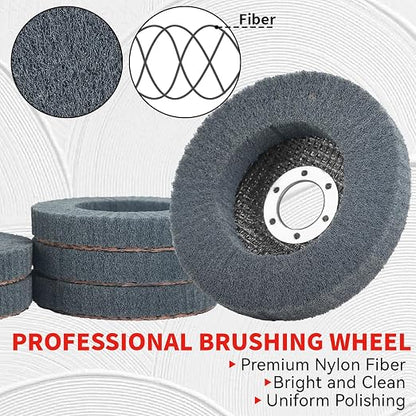 10Pcs 320 & 600 Grit Scour Flap Disc 4 1/2 Inch Angle Grinder Attachment - Image 6