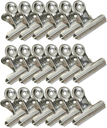 18 Pack Stainless Steel Chip Bag Clips Heavy Duty Food Bags Clamp Clips by Jxystore
