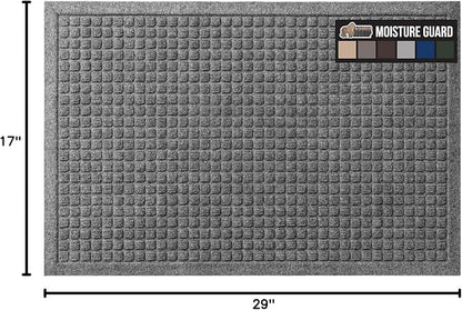 GORILLA GRIP Front Door Mat, Indoor Outdoor Ultra Absorbent HydroAbsorb Doormat - Image 2