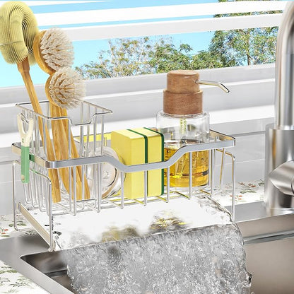 StorageRight Kitchen Sink Caddy Organizer, Rustproof Sponge Holder by StorageRight