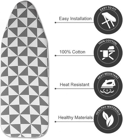 Ironing Board Cover with Two 5MM Thick Feltpads, Fits Standard Ironing Boards - Image 3