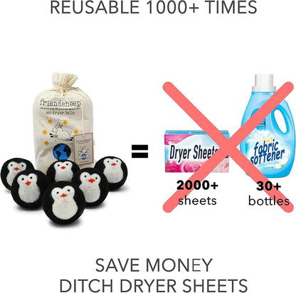 Friendsheep Wool Dryer Balls, Organic Fair Trade Reusable Fabric Softener - Image 2