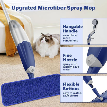 Microfiber Spray Mop for Floors Cleaning: Wet Dry Hardwood Floor Mops - Image 3