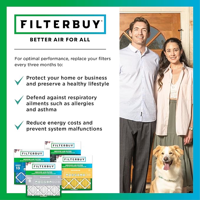 Filterbuy 16x30x1 Air Filter MERV 11 Allergen Defense Replacement, - Image 7