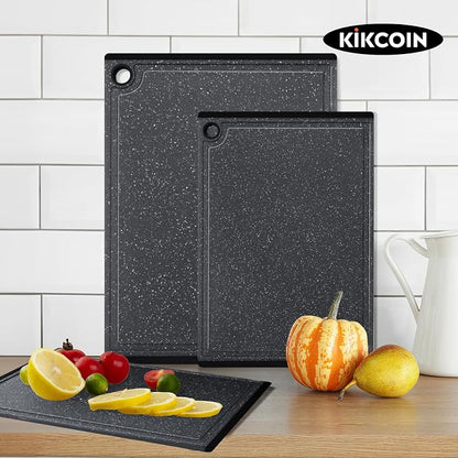 Plastic Cutting Boards for Kitchen, 3-Piece Large Cutting Board Set Dishwasher - Image 7