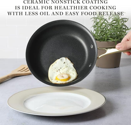 Martha Stewart Lockton 14 Piece Premium Non-Stick Heavy-Gauge Aluminum Cookware - Image 8