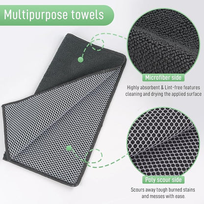 SINLAND Microfiber Dish Cloths Wash Clothes - Image 3