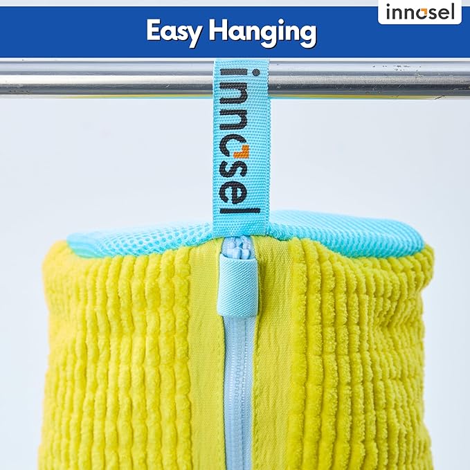 Shoe Washing Machine Bag | Laundry Shoe Bag for Washer and Dryer - Reusable Sneaker Washing Bag with Extra Strength & Secure Zipper | For All Shoes Types | Protects & Cleans Shoes - 2 Pack Large Size