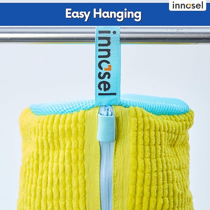 Shoe Washing Machine Bag | Laundry Shoe Bag for Washer and Dryer - Reusable Sneaker Washing Bag with Extra Strength & Secure Zipper | For All Shoes Types | Protects & Cleans Shoes - 2 Pack Large Size