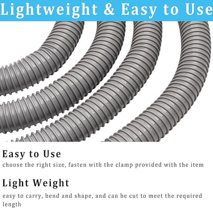 Dust Collection Hose 1.5 in × 20 ft Heavy Duty Flexible PVC Reinforced Thicken - Image 4