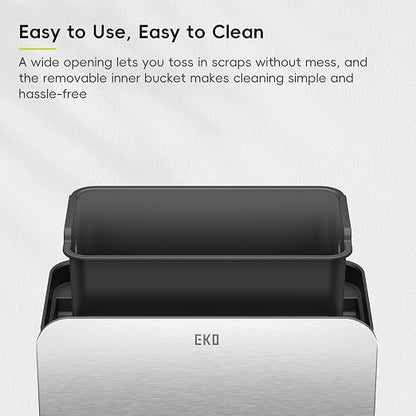 EKO Kitchen Compost Bin, 7L / 1.85 Gal Stainless Steel - Image 6