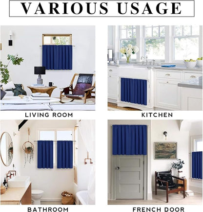 RYB HOME Small Curtains for Kitchen Window - Image 7