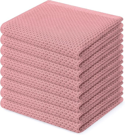 Homaxy 100% Cotton Waffle Weave Kitchen Dish Cloths, Ultra Soft Absorbent Quick by Homaxy