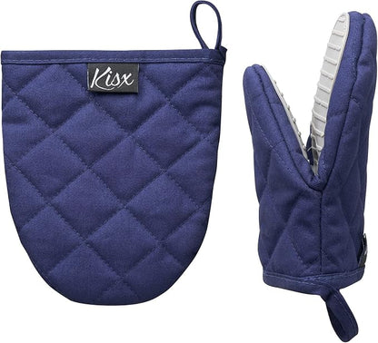 Oven Mitts Heat Resistant – Mini Oven Mitts, Silicone Gloves Heat Resistant by KisxLiving