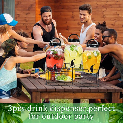 Tanlade 3 Pcs Plastic Drink Dispenser - Image 8