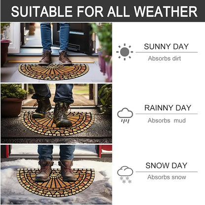 CHICHIC Welcome Door Mat 18 x 30 Inch Front Doormat Outdoors - Image 6