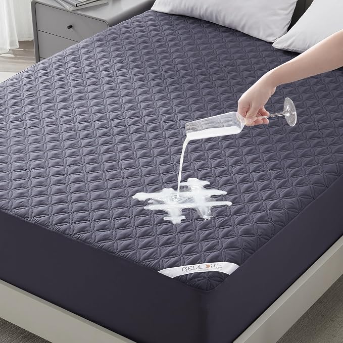 BEDLORE Waterproof Mattress Protector, Queen Size Noiseless Mattress Pad by Bedlore