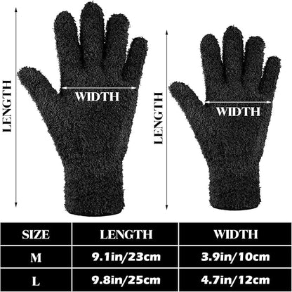 Patelai 3 Pairs Microfiber Plant Dusting Gloves Leaf Cleaning Gloves - Image 3