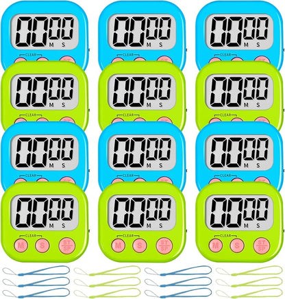 ZILLEEN Classroom Timer for Kids Teachers 12 Pack Digital Tmers by ZILLEEN
