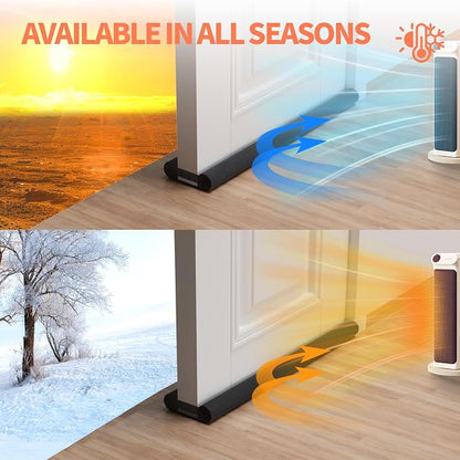 Upgraded Door Draft Stopper for Bottom of Door, Under Door Gap Filler for Big - Image 9