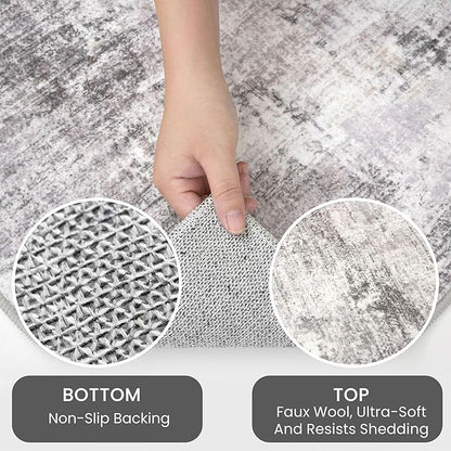 IOHOUZE Abstract Runner Rug 3x18 Ft Washable Runners - Image 6