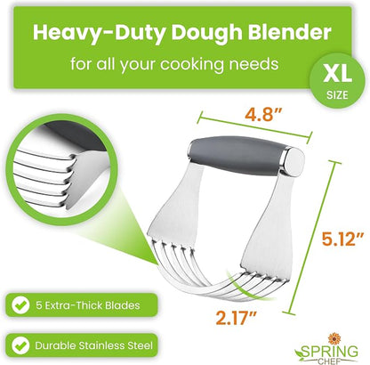 Spring Chef XL Stainless Steel Pastry Cutter Tool - Image 3