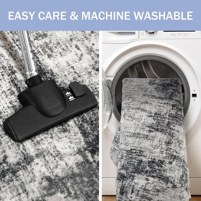 IOHOUZE Abstract Runner Rug 2x12 Ft Washable Runners - Image 3