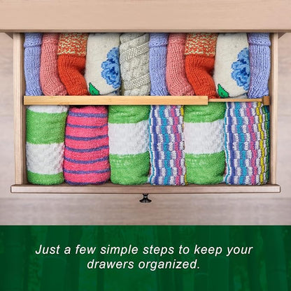 Bamboo Drawer Dividers Organizer - Image 7