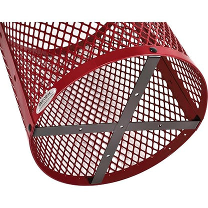 Global Industrial 36 Gallon Outdoor Steel Trash Can - Image 5