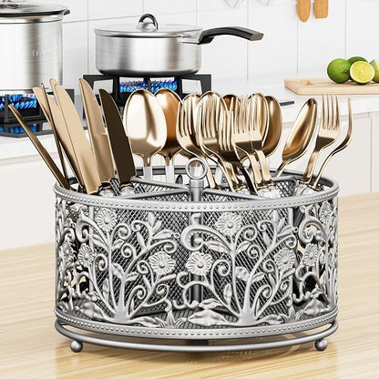 YIUKEA 360° Rotating Utensil Caddy - Image 3