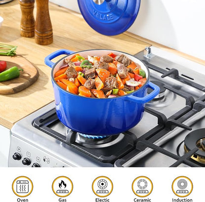 Velaze 6 QT Enameled Dutch Oven Pot - Image 7