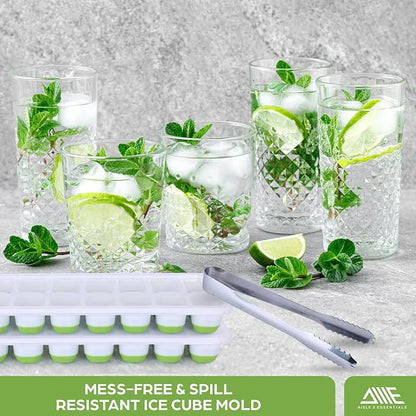 Ice Cube Tray Set – 4 Silicone Trays - Image 4