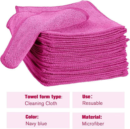 Tanlade Microfiber Cleaning Cloth 6"x6" Cleaning Rags Reasonable Kitchen Towels - Image 3