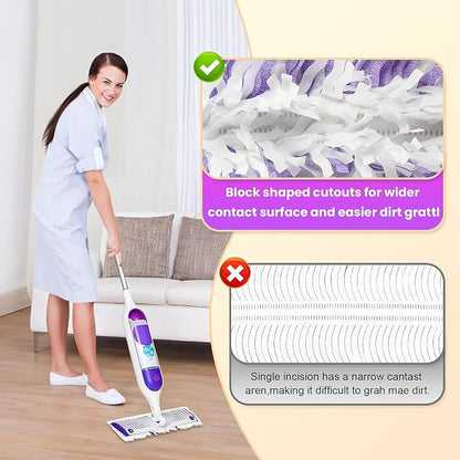 Power Mop Refills for Swiffer | 40 Count Disposable Pads for Wet & Dry Cleaning - Image 5