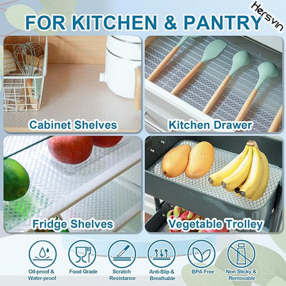 Shelf Liners 14 in x 20 ft EVA Drawer Mats, Non-Adhesive Cupboard Protector - Image 4