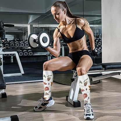 CHARMKING Compression Socks for Women & Men Circulation (3 Pairs) 15-20 mmHg is Best Support for Athletic Running Cycling