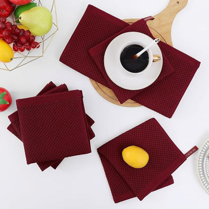 Homaxy 100% Cotton Waffle Weave Kitchen Dish Cloths, Ultra Soft Absorbent Quick - Image 7