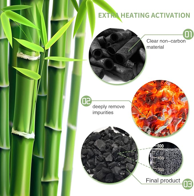 12 Pack Bamboo Charcoal Air Purifying Bag, Activated Charcoal Bags Odor Absorber - Image 3