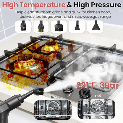 Handheld Steam Cleaner for Home, 2500W High Pressure Steam Cleaner for Car - Image 5