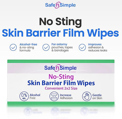 Safe n' Simple No Sting Skin Prep Wipes - Image 3