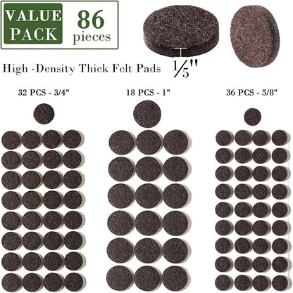 Fursafe&Q Felt Furniture Pads, Furniture Felt Pads - Image 2