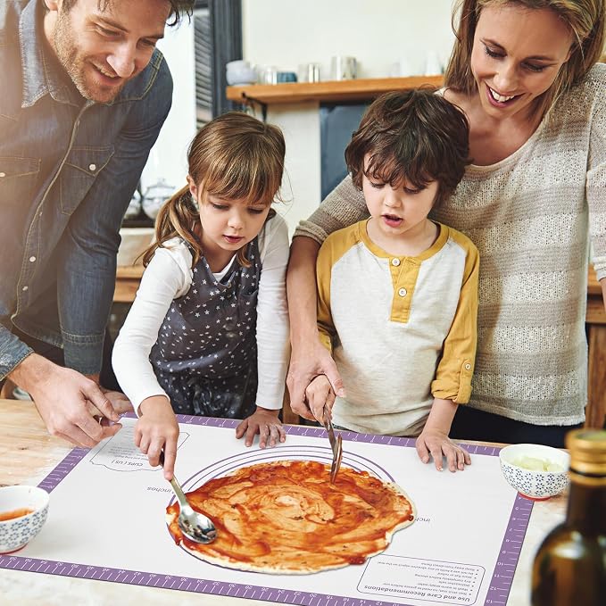 Silicone Pastrty Mat for Dough Rolling, Extra Thick Silicone Baking Mat - Image 7