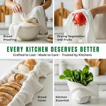WHITEWRAP Flour Sack Towels| Tea Towel - Image 2