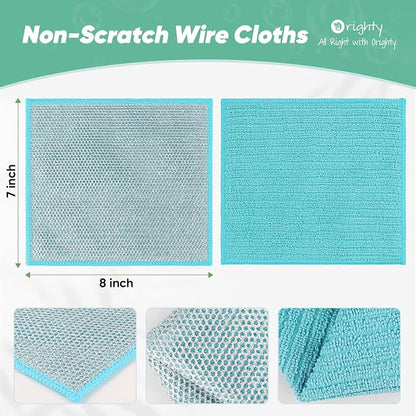 Orighty Multipurpose Wire Dishwashing Rag 12 Pcs, Upgraded Double-Layer - Image 2