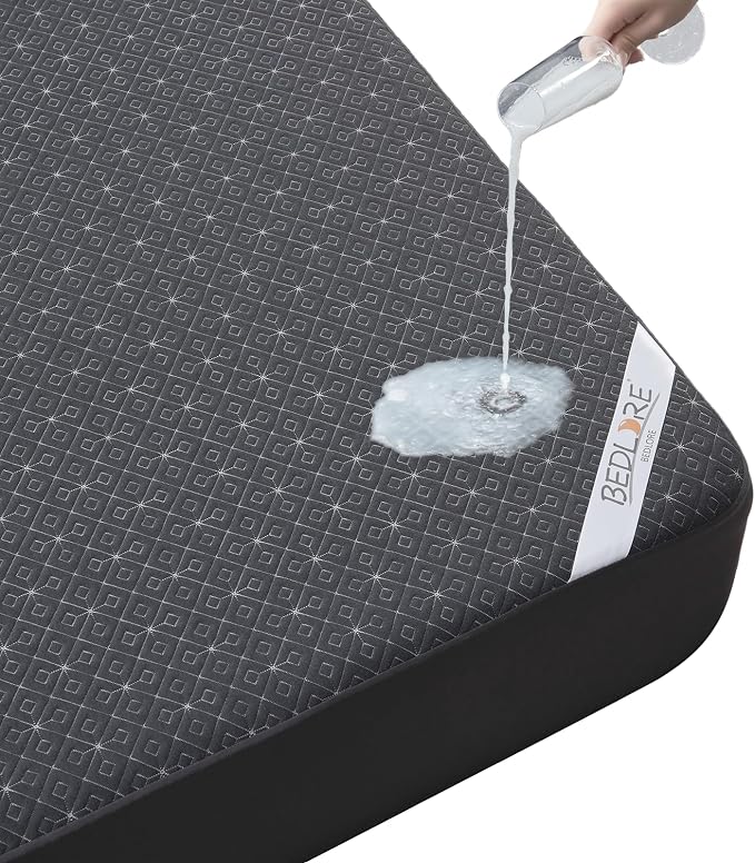 BEDLORE King Mattress Protector, Waterproof Noiseless Mattress Cover - Image 8
