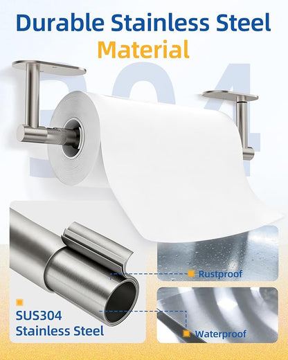 RUACQ Paper Towel Holder Under Cabinet, One Hand Tearing Paper Towel Holder - Image 5