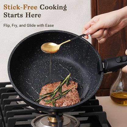 SODAY 15Pcs Pots and Pans Set Non Stick, Cookware Sets - Image 3