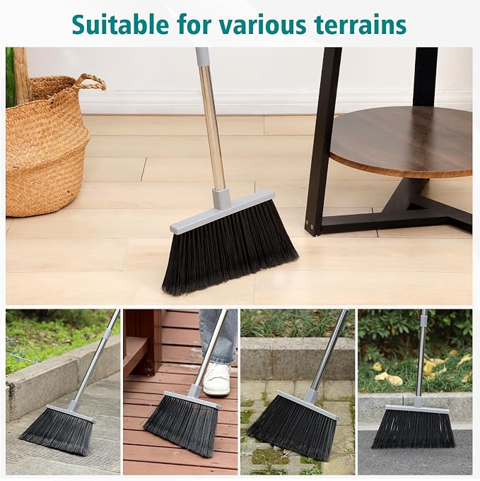 PBHEPJ Broom, 4 Pack Outdoor Broom - Image 7