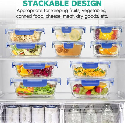 34pcs Glass Food Storage Containers - Image 5
